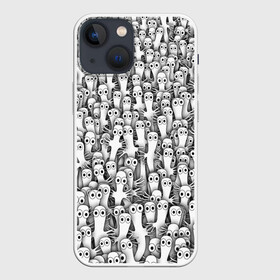 Чехол для iPhone 13 mini с принтом Хатифнатты в Екатеринбурге,  |  | Тематика изображения на принте: moomintroll | мумми тролль