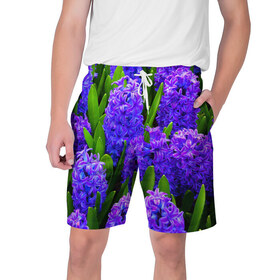Мужские шорты 3D с принтом Цветы в Екатеринбурге,  полиэстер 100% | прямой крой, два кармана без застежек по бокам. Мягкая трикотажная резинка на поясе, внутри которой широкие завязки. Длина чуть выше колен | лепесток | новая | природа | цветок | яркая