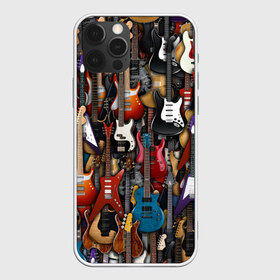 Чехол для iPhone 12 Pro Max с принтом Электрогитары в Екатеринбурге, Силикон |  | fender | ibanez | ltd | stratocaster | гитара | инструмент | музыка | рок