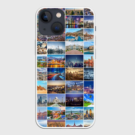 Чехол для iPhone 13 mini с принтом Туризм (10х10) в Екатеринбурге,  |  | азия | берлин | вегас | венеция | воспоминания | города | достопримечательности | европа | египет | калифорния | каникулы | лондон | милан | москва | ностальгия | нью йорк | отдых | отпуск | память
