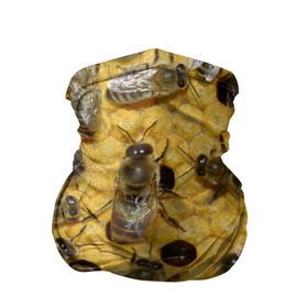 Бандана-труба 3D с принтом Пчела в Екатеринбурге, 100% полиэстер, ткань с особыми свойствами — Activecool | плотность 150‒180 г/м2; хорошо тянется, но сохраняет форму | лето | мед | насекомые | оса | природа | пчелы | шмель