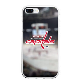 Чехол для iPhone 7Plus/8 Plus матовый с принтом Washington capitals в Екатеринбурге, Силикон | Область печати: задняя сторона чехла, без боковых панелей | вашингтон | кэпиталс