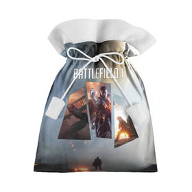 Подарочный 3D мешок с принтом Battlefield 1 в Екатеринбурге, 100% полиэстер | Размер: 29*39 см | battlefield | батла | батлфилд