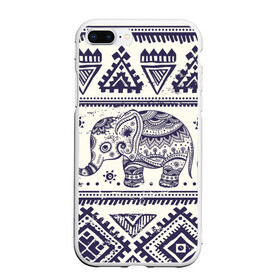 Чехол для iPhone 7Plus/8 Plus матовый с принтом Африка в Екатеринбурге, Силикон | Область печати: задняя сторона чехла, без боковых панелей | орнамент | слон | этно