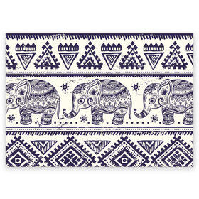 Поздравительная открытка с принтом Африка в Екатеринбурге, 100% бумага | плотность бумаги 280 г/м2, матовая, на обратной стороне линовка и место для марки
 | орнамент | слон | этно