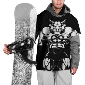 Накидка на куртку 3D с принтом Strongman в Екатеринбурге, 100% полиэстер |  | Тематика изображения на принте: bodybuilding | gym | house | know | power | бодибилдинг | бык | культуризм | сила | спорт | фитнес