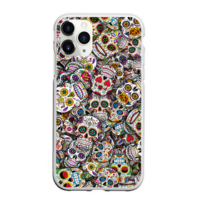 Чехол для iPhone 11 Pro матовый с принтом Мексиканские черепа в Екатеринбурге, Силикон |  | Тематика изображения на принте: calavera | sugar skull | день мертвых | мексика | традиция | узоры | цветы