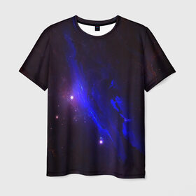 Мужская футболка 3D с принтом Вселенная в Екатеринбурге, 100% полиэфир | прямой крой, круглый вырез горловины, длина до линии бедер | 3д | вселенная | гравитация | звезда | космос | новая