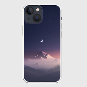 Чехол для iPhone 13 mini с принтом Ночное небо в Екатеринбурге,  |  | mountains | sky | space | астрономия | горы | космос | небо | ночное небо