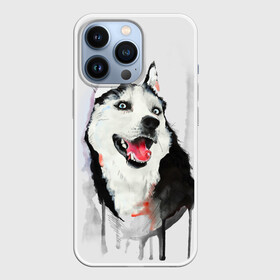 Чехол для iPhone 13 Pro с принтом Хаски в Екатеринбурге,  |  | голова животного | кутёнок | прикольные картинки | собака | щенок