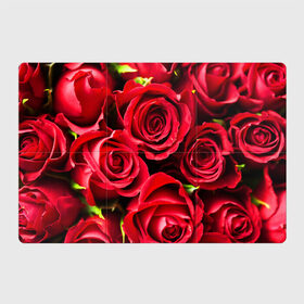 Магнитный плакат 3Х2 с принтом Розы в Екатеринбурге, Полимерный материал с магнитным слоем | 6 деталей размером 9*9 см | красный | лепестки | прикольные картинки | розы | цветочки | цветы