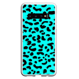 Чехол для Samsung Galaxy S10 с принтом Леопард в Екатеринбурге, Силикон | Область печати: задняя сторона чехла, без боковых панелей | sea | summer | африка | вода | джунгли | зебра | леопард | лето | море | океан | пляж | полосы | принт | тигр
