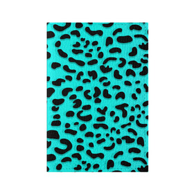 Обложка для паспорта матовая кожа с принтом Леопард в Екатеринбурге, натуральная матовая кожа | размер 19,3 х 13,7 см; прозрачные пластиковые крепления | sea | summer | африка | вода | джунгли | зебра | леопард | лето | море | океан | пляж | полосы | принт | тигр