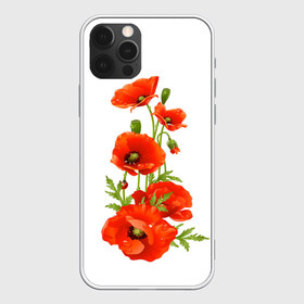 Чехол для iPhone 12 Pro Max с принтом Маки в Екатеринбурге, Силикон |  | Тематика изображения на принте: field | flowers | poppies | poppy | red | wild | красные | мак | маки | поле | полевые | цветы