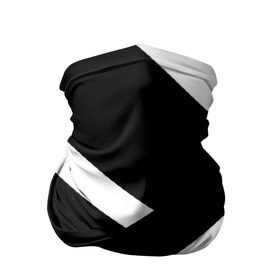 Бандана-труба 3D с принтом Black and White в Екатеринбурге, 100% полиэстер, ткань с особыми свойствами — Activecool | плотность 150‒180 г/м2; хорошо тянется, но сохраняет форму | белый | геометрия | полосы | черный