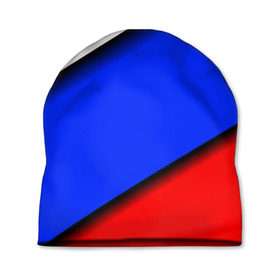 Шапка 3D с принтом Российский флаг в Екатеринбурге, 100% полиэстер | универсальный размер, печать по всей поверхности изделия | косой | наклонный | триколор