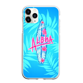 Чехол для iPhone 11 Pro матовый с принтом Aloha в Екатеринбурге, Силикон |  | sea | гавайи | жара | калифорния | лето | любовь | море | океан | отдых | пальмы | пляж | серфинг | солнце