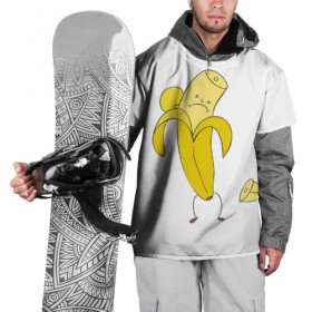 Накидка на куртку 3D с принтом Банан в Екатеринбурге, 100% полиэстер |  | грустный | фрукты