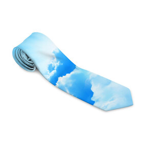 Галстук 3D с принтом Небо в Екатеринбурге, 100% полиэстер | Длина 148 см; Плотность 150-180 г/м2 | Тематика изображения на принте: небо | облако | синяя | солнце