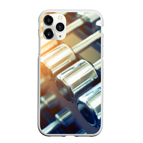 Чехол для iPhone 11 Pro матовый с принтом Гантели в Екатеринбурге, Силикон |  | гантели | мощь | сила | спорт