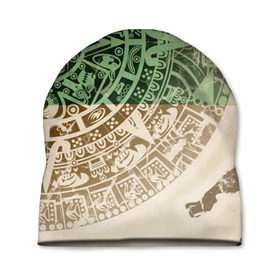 Шапка 3D с принтом Народ Майя 2 в Екатеринбурге, 100% полиэстер | универсальный размер, печать по всей поверхности изделия | античный | ацтеки | гранж | живопись | культура | майя | орнамент | ретро | старинный | элемент