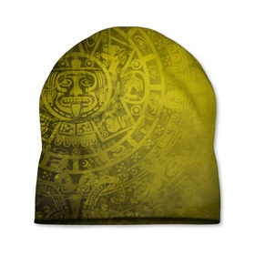 Шапка 3D с принтом Народ Майя в Екатеринбурге, 100% полиэстер | универсальный размер, печать по всей поверхности изделия | античный | ацтеки | гранж | живопись | культура | майя | орнамент | ретро | старинный | элемент
