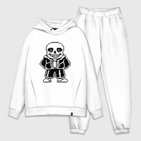 Мужской костюм хлопок OVERSIZE с принтом Sans Undertale в Екатеринбурге,  |  | black white | good jokes | sans | undertale