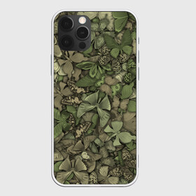 Чехол для iPhone 12 Pro Max с принтом Камуфляж с бабочками в Екатеринбурге, Силикон |  | camo | камо | насекомые