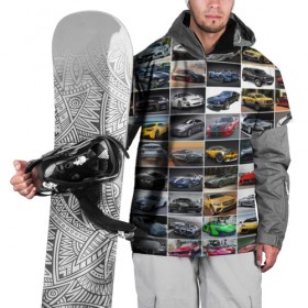 Накидка на куртку 3D с принтом Крутые тачки (1) в Екатеринбурге, 100% полиэстер |  | 
