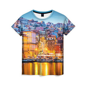 Женская футболка 3D с принтом Португалия в Екатеринбурге, 100% полиэфир ( синтетическое хлопкоподобное полотно) | прямой крой, круглый вырез горловины, длина до линии бедер | europe | lisbon | portugal | европа | ес | загар | каникулы | купание | лиссабон | море | отдых | отпуск | пляж | португалия | туризм