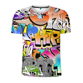 Мужская футболка 3D спортивная с принтом Пикассо из будущего в Екатеринбурге, 100% полиэстер с улучшенными характеристиками | приталенный силуэт, круглая горловина, широкие плечи, сужается к линии бедра | Тематика изображения на принте: искусство | радуга | улицы