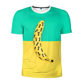 Мужская футболка 3D спортивная с принтом Банан 5 в Екатеринбурге, 100% полиэстер с улучшенными характеристиками | приталенный силуэт, круглая горловина, широкие плечи, сужается к линии бедра | banana | fashion | банан | бананы | мода