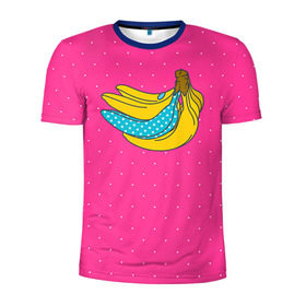 Мужская футболка 3D спортивная с принтом Банан 2 в Екатеринбурге, 100% полиэстер с улучшенными характеристиками | приталенный силуэт, круглая горловина, широкие плечи, сужается к линии бедра | banana | fashion | банан | бананы | мода