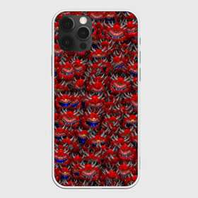 Чехол для iPhone 12 Pro Max с принтом Какодемоны (pixel-art) в Екатеринбурге, Силикон |  | doom | демон | дум