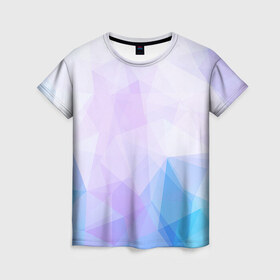 Женская футболка 3D с принтом Геометрия в Екатеринбурге, 100% полиэфир ( синтетическое хлопкоподобное полотно) | прямой крой, круглый вырез горловины, длина до линии бедер | trand | геометрия | мода | тренд | треугольники | трэнд