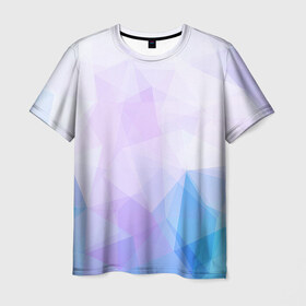 Мужская футболка 3D с принтом Геометрия в Екатеринбурге, 100% полиэфир | прямой крой, круглый вырез горловины, длина до линии бедер | trand | геометрия | мода | тренд | треугольники | трэнд