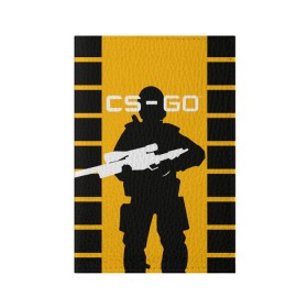 Обложка для паспорта матовая кожа с принтом CS GO в Екатеринбурге, натуральная матовая кожа | размер 19,3 х 13,7 см; прозрачные пластиковые крепления | cs | cs go | csgo | go | го | контр страйк | контра | кс | кс го | ксго | спецназ | террористы