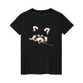 Женская футболка хлопок с принтом Лиса с кисточкой в Екатеринбурге, 100% хлопок | прямой крой, круглый вырез горловины, длина до линии бедер, слегка спущенное плечо | foxy | лис | лиса | фыр фыр