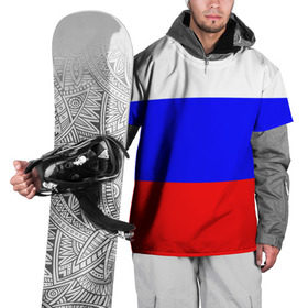 Накидка на куртку 3D с принтом Россия в Екатеринбурге, 100% полиэстер |  | народный | россия | русский | страны | триколор | флаг