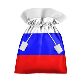 Подарочный 3D мешок с принтом Россия в Екатеринбурге, 100% полиэстер | Размер: 29*39 см | Тематика изображения на принте: народный | россия | русский | страны | триколор | флаг