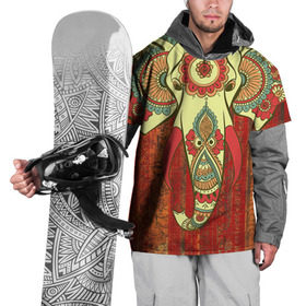 Накидка на куртку 3D с принтом Индия 4 в Екатеринбурге, 100% полиэстер |  | india | индия | индуизм | кришна | слон