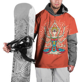 Накидка на куртку 3D с принтом Индия 1 в Екатеринбурге, 100% полиэстер |  | Тематика изображения на принте: india | индия | индуизм | кришна