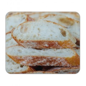 Коврик прямоугольный с принтом Хлеб в Екатеринбурге, натуральный каучук | размер 230 х 185 мм; запечатка лицевой стороны | батон | булка | булочка | выпечка | еда | кулинария | кусочек | мука | хлеб