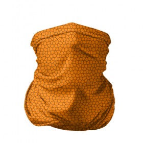 Бандана-труба 3D с принтом Витраж Оранжевый в Екатеринбурге, 100% полиэстер, ткань с особыми свойствами — Activecool | плотность 150‒180 г/м2; хорошо тянется, но сохраняет форму | texture | витраж | оранжевый | текстура
