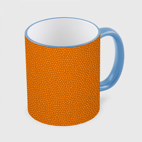 Кружка 3D с принтом Витраж Оранжевый в Екатеринбурге, керамика | ёмкость 330 мл | Тематика изображения на принте: texture | витраж | оранжевый | текстура