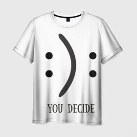 Мужская футболка 3D с принтом Твой выбор в Екатеринбурге, 100% полиэфир | прямой крой, круглый вырез горловины, длина до линии бедер | Тематика изображения на принте: 