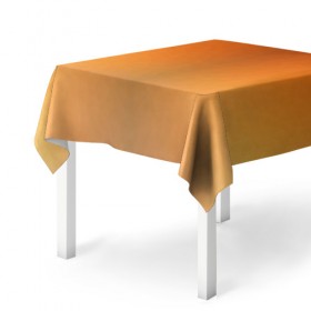 Скатерть 3D с принтом Fox Triangle в Екатеринбурге, 100% полиэстер (ткань не мнется и не растягивается) | Размер: 150*150 см | геометрия | оранжевый | полигон | рыжий | треугольник