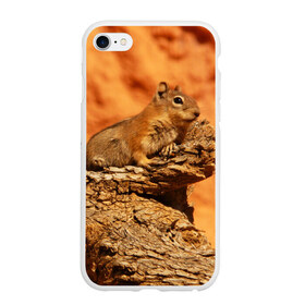 Чехол для iPhone 6Plus/6S Plus матовый с принтом Суслик в Екатеринбурге, Силикон |  | Тематика изображения на принте: голова животного | грызун | песок | природа | пустыня | степь | суслик