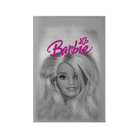 Обложка для паспорта матовая кожа с принтом Кукла барби в Екатеринбурге, натуральная матовая кожа | размер 19,3 х 13,7 см; прозрачные пластиковые крепления | Тематика изображения на принте: barbie | барби | кукла