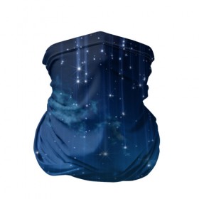 Бандана-труба 3D с принтом Ночное небо и звёзда в Екатеринбурге, 100% полиэстер, ткань с особыми свойствами — Activecool | плотность 150‒180 г/м2; хорошо тянется, но сохраняет форму | звёзды | небо | ночной | облака | синий